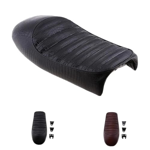 Asiento de motocicleta de cuero sintético resistente GR650 TU250 6
