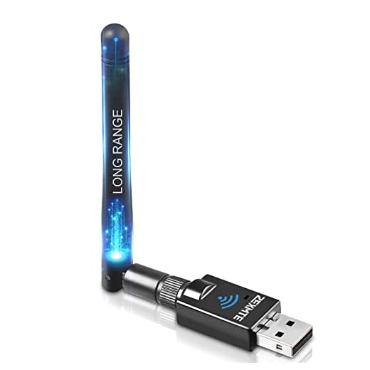 Long Range USB Bluetooth 5.0 Adapter for PC USB Bluetooth Adapter Wireless Audio Dongle for Headphones Speakers, 328FT / 100M,5.0 Bluetooth Transmitter Receiver for Windows 10/8 / 8.1/7