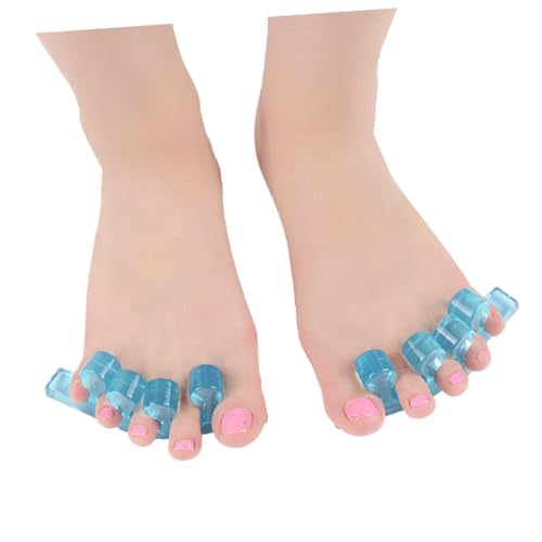 Didiseaon Gel Toe Separators for Men Women Toe Spacers for Bunions Toe Spacers Toe Separators for Toe Straightener Toe Spreaders for Women