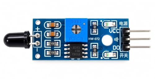 Flame Sensor Module IR Infrared Receiver Detector Board 3-Pin Fire Flame Detection Sensor with Adjustable Sensitivity Potentiometer for Electronics Projects and DIY Robotics Deal