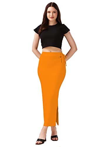 Image of Mehrang Microfiber Saree Shapewear Petticoat for Women, Cotton Blended Shape Wear Dress for Saree