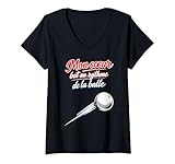 Tee-shirt humour de ping-pong avec la phrase « Mon coeur bat au rythme de la balle » et une balle de tennis de table en mouvement, parfait pour les joueurs passionnés, compétiteurs de club ou fans de sport de raquette.
