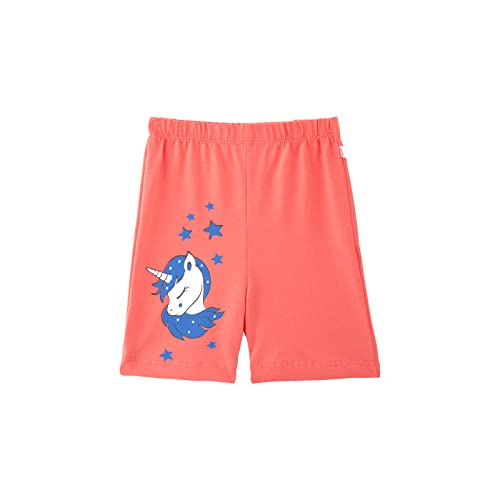Image of YouGotPlanB Girl's Unicorn Love Cycling Shorts - (CS -UnicornLove Multicolor 6-8 Years) Set of 3