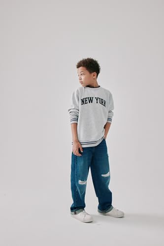 Image of Long Sleeve Crew Neck Pullover Sweatshirt