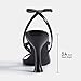 DREAM PAIRS Women's Low Kitten Heels Strappy Design with Lace Up Open Square Toe Thong Ankle Strap Shoes Fashionable Sexy Sylvestra Heeled Sandals for Dressy Occasions,Size 9,Black,DWUMHS2560