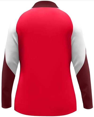 JAKO Damen Polyesteranzug Dynamic, rot/weiß/dunkelrot, L – Ansicht 5
