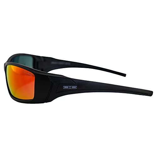 Epoch Eyewear Liberator Sport Sunglasses Black Frame Red Mirror Lens3