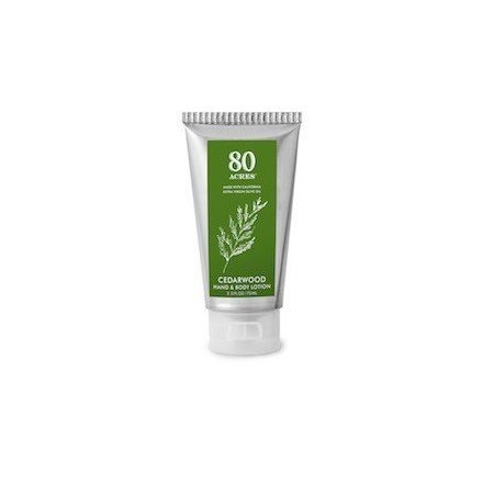 80 Acres Cedarwood Hand and Body Lotion Tube 2.5 Oz