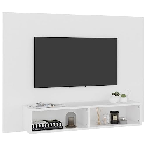 Mueble de TV de pared compacto de 120cm en madera contrachapada resistente 6