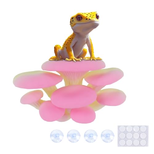 Westant Mushroom Decor for Reptile Tank, Fish Tank, Pet-Safe Bearded Dragon Tank Accessories...