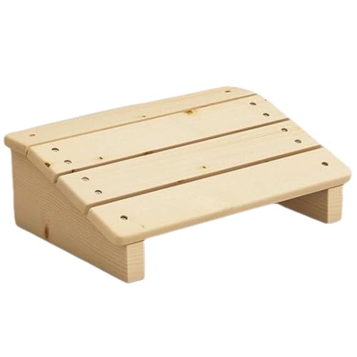 Repose-pieds ergonomique incliné en bois 11,8 x 7,9 pouces pour posture assise