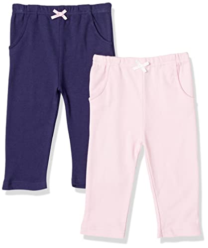 Luvable Friends Unisex Baby Cotton Pants, 4 Pack