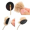 URSA Fur Circles - Mini Windshields for Lavalier/Lapel Microphones. Reduce Wind Noise & Clothing Rustle. Compatible with Sennheiser, RODE, Sanken, Tascam & More (9x Circles + 30x Stickies, Beige) #3