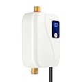 Tankless Electric Water Heater, 3000W 110V Under Sink Instant Hot Water, Mini RV On Demand for Shower, Kitchen Bathroom (White)