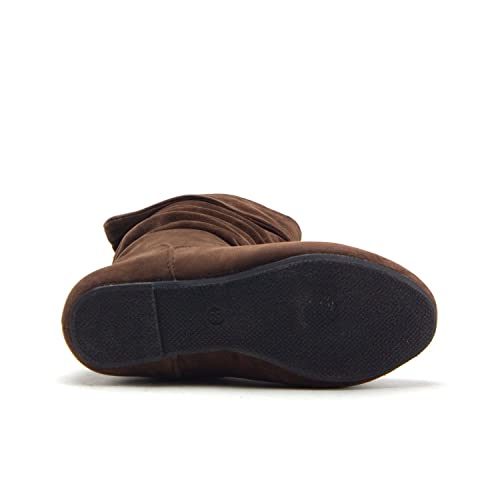 Jazamé Little Toddler Girls' Bella Suede Zipped Knee High Riding Dress Boots3