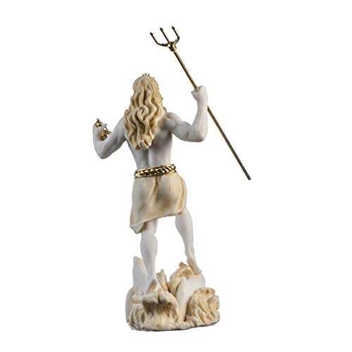 Estatua de Poseidón Dios Griego del Mar 23 cm miniatura 3
