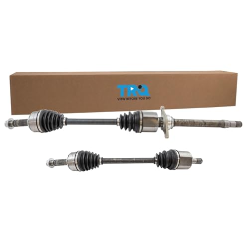 Image of TRQ Front Driver and Passenger Side CV Axle Assembly Set 2 Piece for 2012-2015 Honda Pilot
