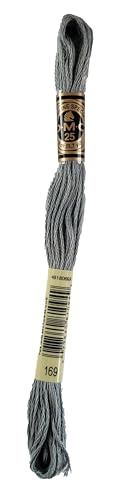Image of DMC 6-Strand Embroidery Cotton Bundle - Pewter Gray Color Family - 5 Skeins of Thread - 8.7yd Skeins