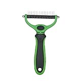 Putybudy Peine para Anudar Mascotas Herramienta de Cuidado de Mascotas para Gatos y Perros 12 + 23 Cuchillas para Perros Pequeños y Grandes con Pelo Medio a Largo (Verde)