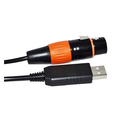 F1T`D2I RS485 DMX512  USB XLR 3PIN 3P DMX X DMXKING DMXCONTROL t[X^C[ DMX400 P[u QLC+ Xe[WRg[[P[u(1.8M,Color G)