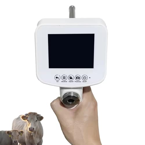 guoyjmm Professional Visual Insemination Kit,Adjustable 360° HD Screen Breeding Machine Device Formulate Mating Pregnancy Tools Cows Goat Veterinary Farm Breeding Kit,cow