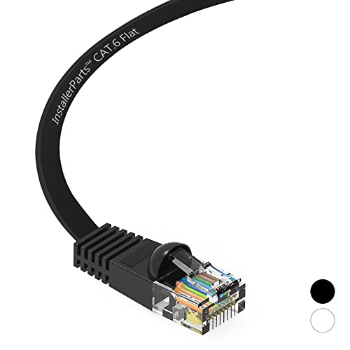 Cable Ethernet Plano CAT6 4 pies - Negro miniatura 5