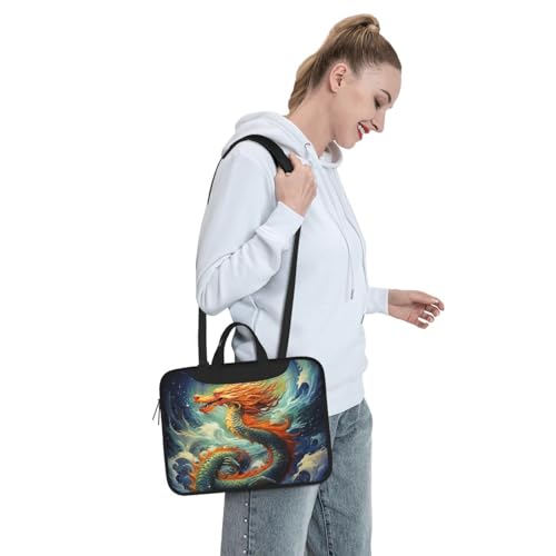 Bolso de hombro para laptop con diseño dragón chino miniatura 7