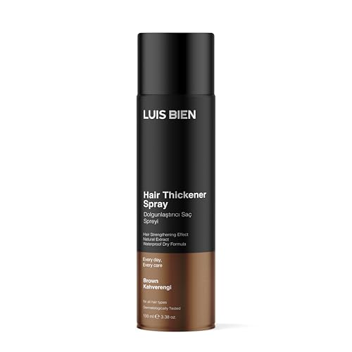Luis Bien – Spray corrector para el cabello, espesante y eficaz para la anticalvicie – Cabello denso, 100 ml (marrón)