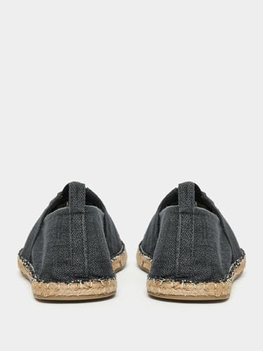 Image of Styli Men Chambray Comfort Canvas Espadrilles | Lightweight Slip-On Casual Shoes with Cushioned Footbed |Casual, Summer & Everyday Wear Shoes