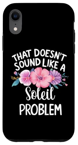 SOLEIL Personalized Cute Flower Girls SOLEIL Name スマホケース iPhone XR 用