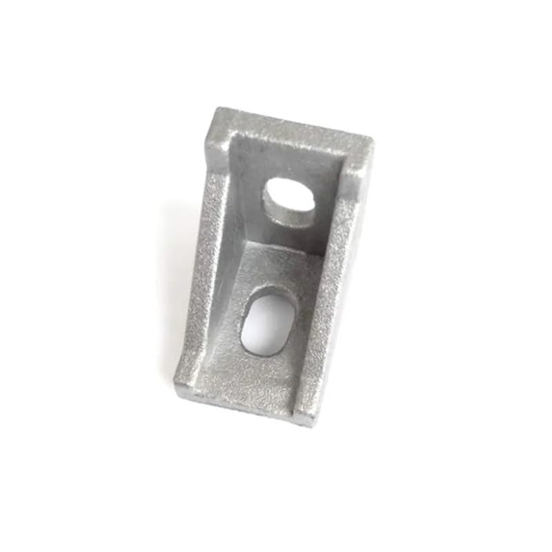 Aluminiowe złącze profilowe, 10 szt. 2080 wspornik narożny + 20 szt. 20 serii M5 nakrętki T-slot + 20 M5x8mm nasadka nasadki sześciokątnej (2028 srebrny-50)