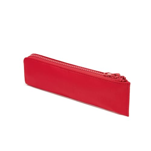 Image of Oxford Pencil Case Slim Pencil Pouch Durable Zipper Stationery Bag Small Travel Use(Red /Oxford)