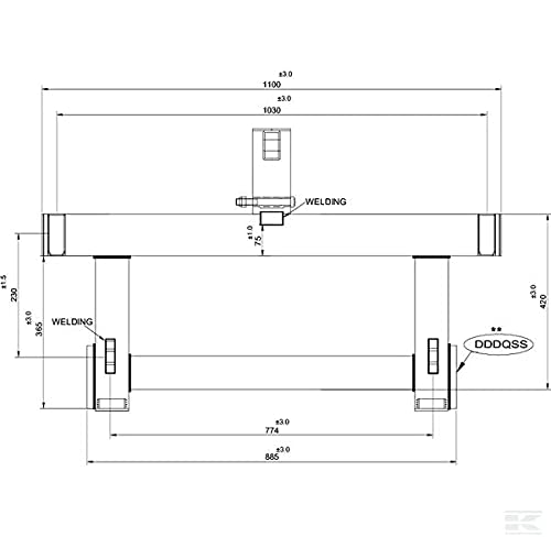 Kramp Frontladeradpter Euro-Dreipunkt Schnellwechselsystem Kat 2 TL150856