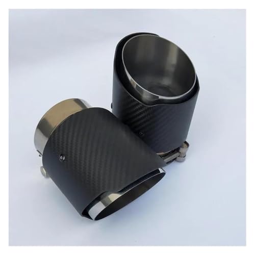 車の排気管装飾 用 マツダ CX5 CX4 80mm インレット 101mm アウトレット ストレートサイド マットエキゾーストパイプチップ テールスロート(銀)