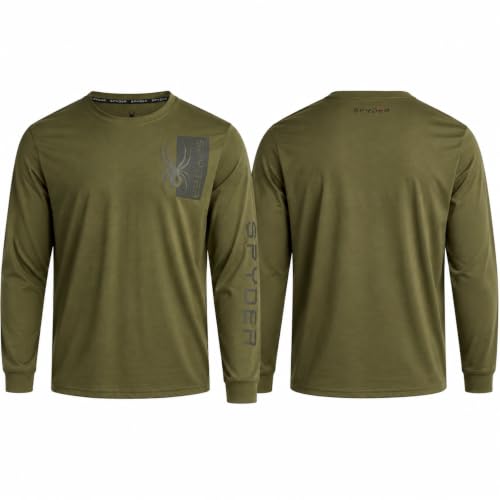 Image of Spyder Mens Long Sleeve T Shirt - Lightweight Crewneck Graphic Tee