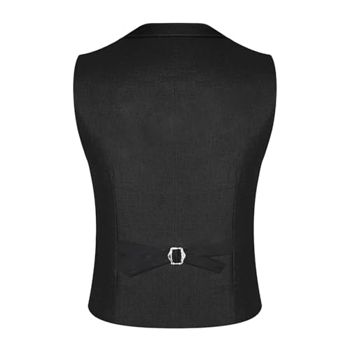 Mnjyihy Men Suit Vest Solid Casual Business Blazer Vests Lightweight Waistcoat Slim Fit Vest For Suit Or Tuxedo3