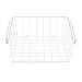 Cabilock 1 cesto portaoggetti in metallo, per cucina, camera da letto, bagno, scrivania, bianco