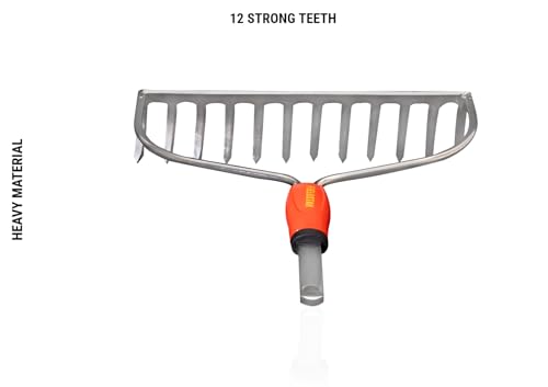 Image of Fieldstar Multi-Star Heavy Duty Garden Rake, Model 12 Teeth (Garden Rake 12 Teeth)