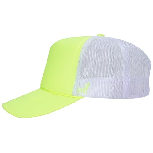 Image of OTTO Polyester Foam Front 5 Panel High Crown Mesh Back Trucker Hats in 97, Bulk, Wholesale