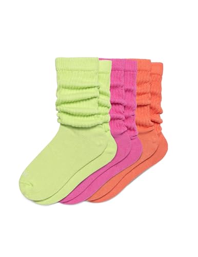 Image of HUE Women's Slouch Socks Crew Boot Chunky Ribbed Cotton Scrunch