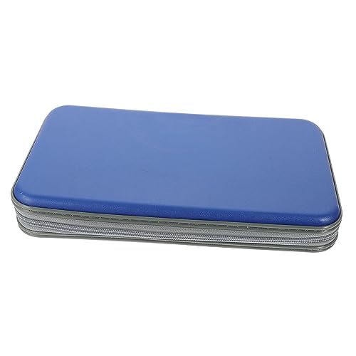 Garneck Portable CD Wallet Holder Disc Storage Pouch for Car Travel Capacity Case with Smooth Zipper Design Compact Organizer for Dvds