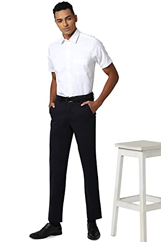 Image of Peter England Men Casual Regular Fit Trousers