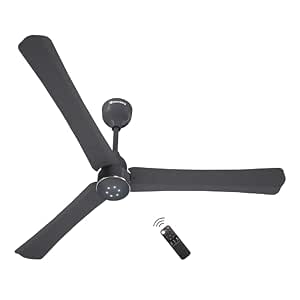 atomberg Renesa Halo Smart Alexa Enabled 1200mm BLDC Ceiling Fan with Remote | BEE 5 star | High Air Delivery | Low noise | LED Speed Indicator | Sleek Design | | 3 Year Warranty |Pebble Grey