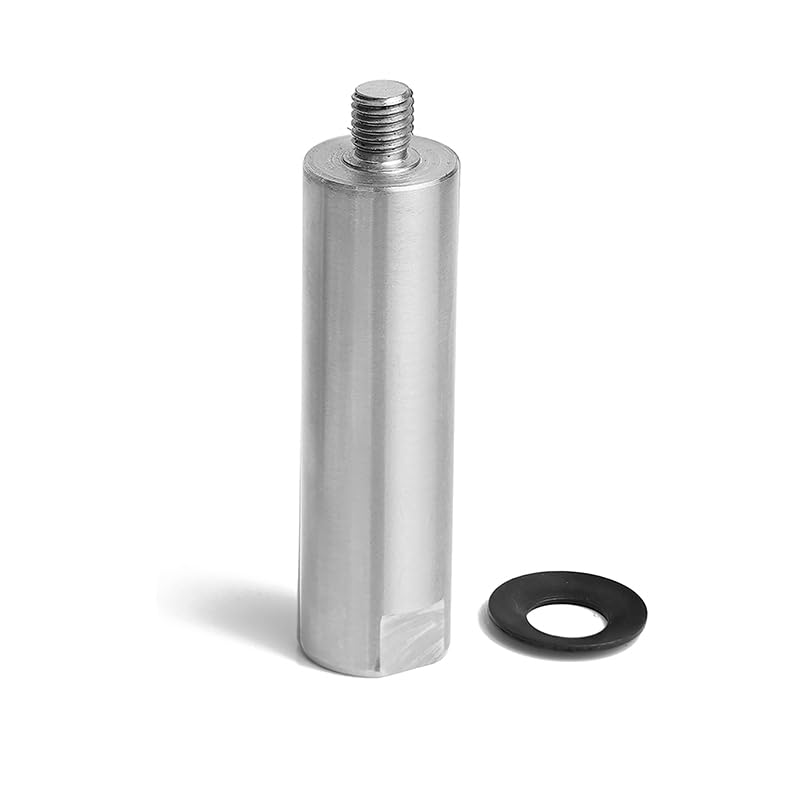 BMWOOD 1" Dia Post with 3" Total Length for Wood Lathe Tool Rest Including Thread, M10X1.5 Thread