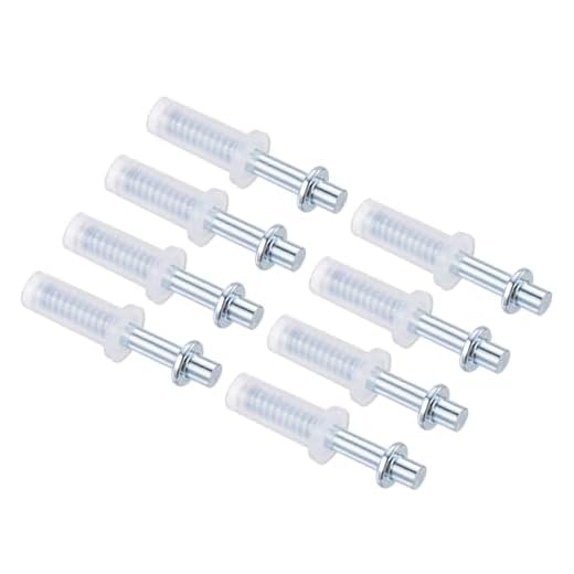 Bifold Door Hardware, 8-Pack Bi-Fold Door Top Pivot, Bifold Closet Door Hardware Repair Part Kit for Sliding Wardrobe Doors Folding Door, Silver