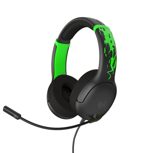 Image of PDP AIRLITE GLOW Wired Headset: Jolt Green For Xbox Series X|S, Xbox One, & Windows 10 /11 PC