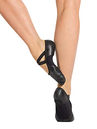 Ballerines Hanami Cuir Capezio Femme - Chaussons de Danse Noir Taille 7.5 M US