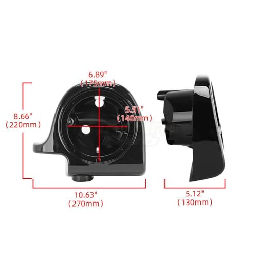 Caja de parlantes ventilados 6.5 pulg. para moto Touring miniatura 4