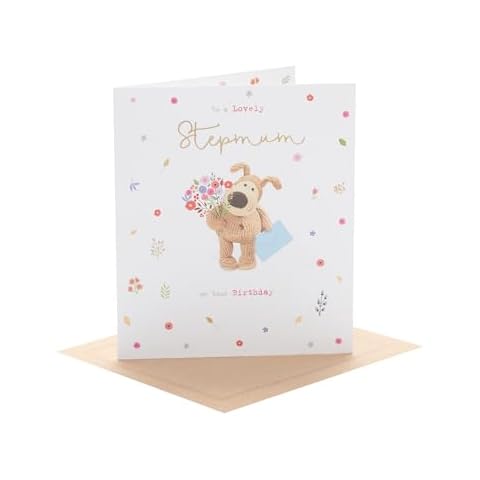 Boofle Birthday Card for Stepmum with Cute Design Cover