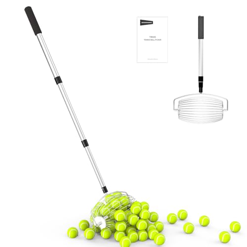 Trémie supérieure de tennis pour ramasser les balles sans se baisser